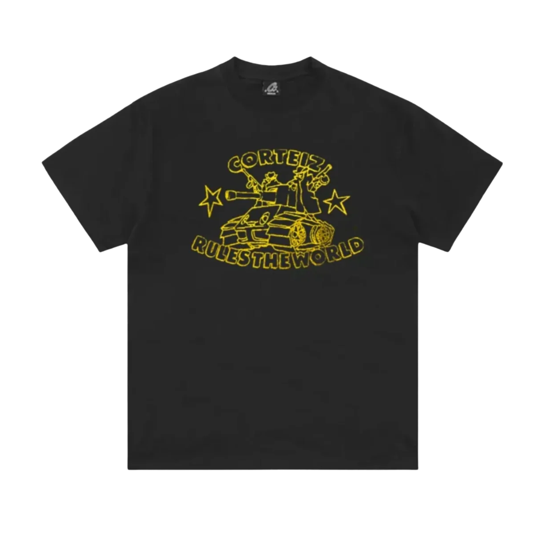 Corteiz Rules The World Tank Tee Black