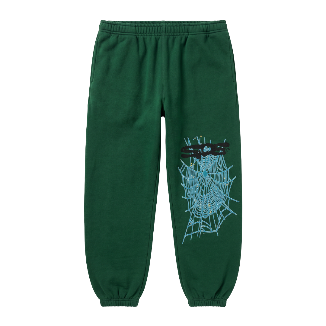 Sp5der Web Sweatpants Hunter Green