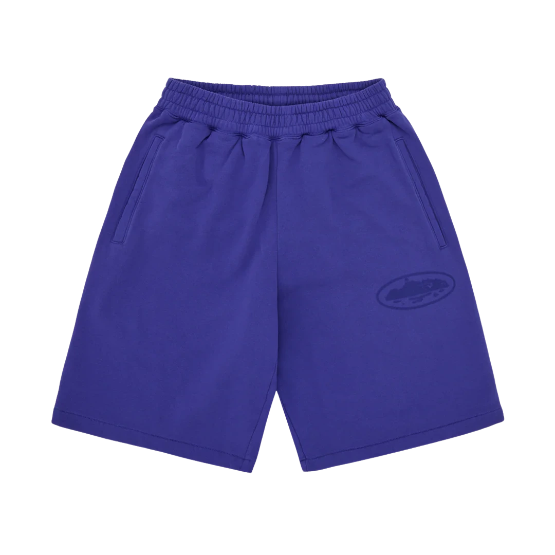 Corteiz Island Knockout Sweatshort Indigo Blue