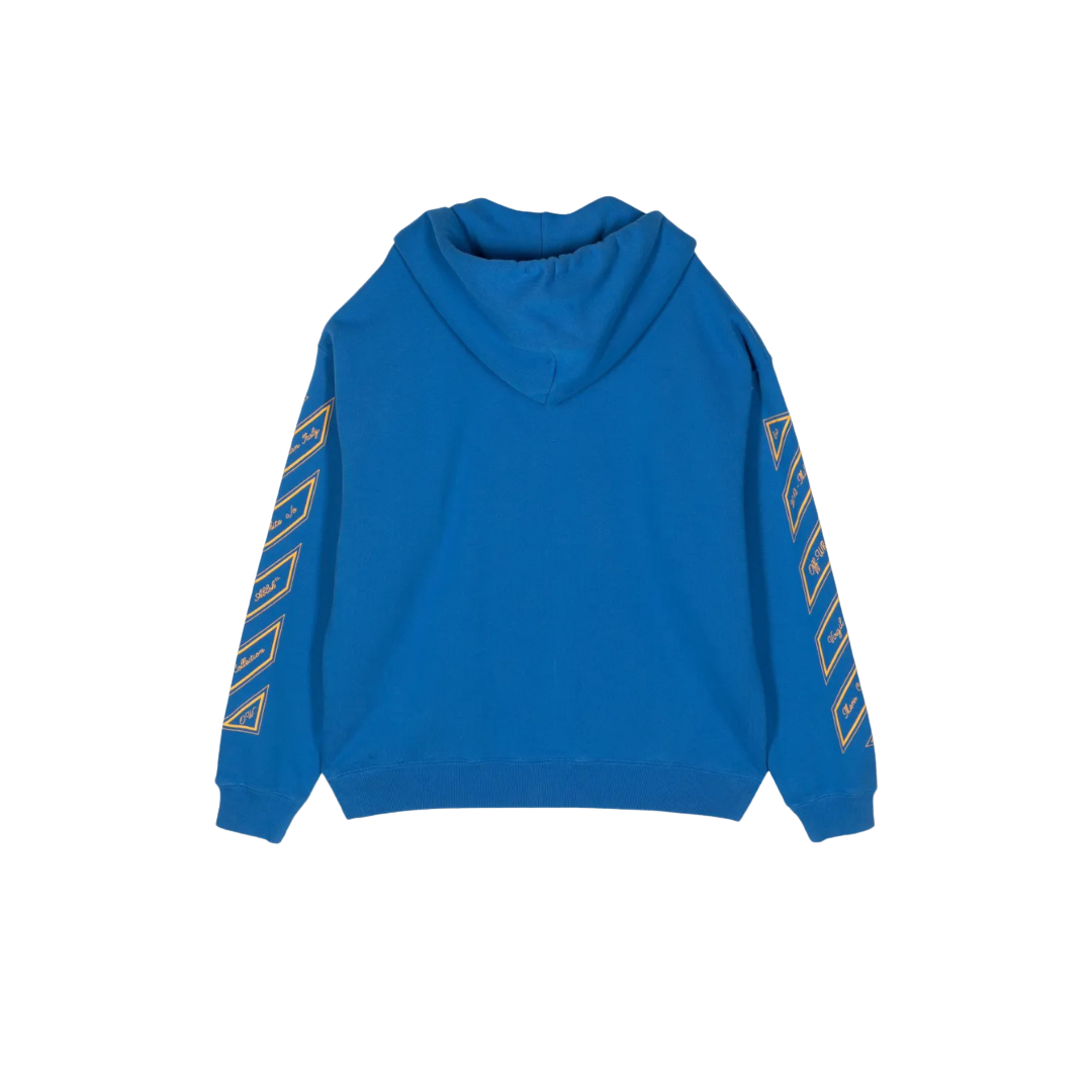 Off-White Zipped Skate Fit 23 Hoodie Blue