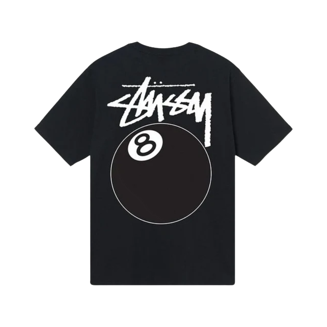 Stussy - 8 Ball Black Tee