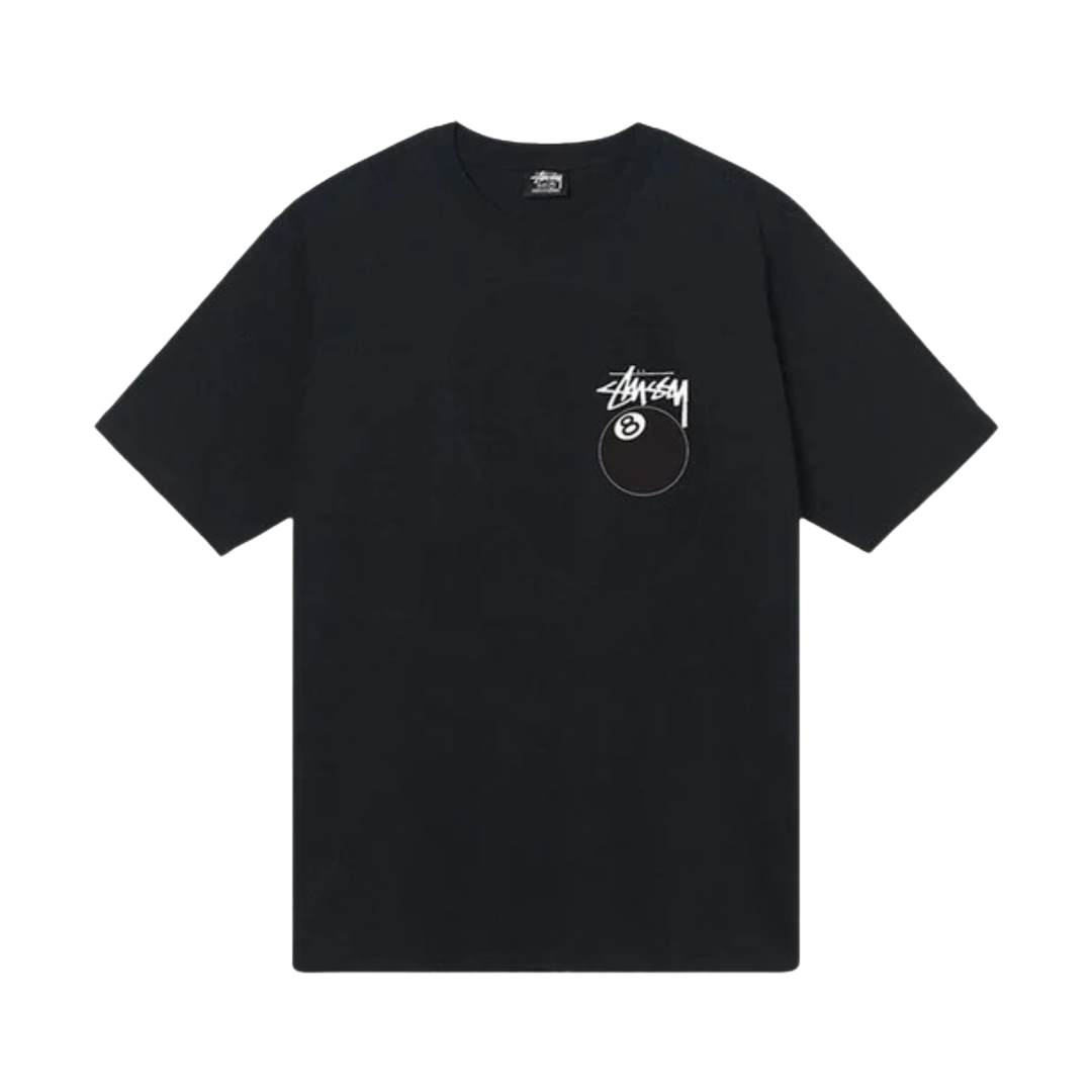 Stussy - 8 Ball Black Tee