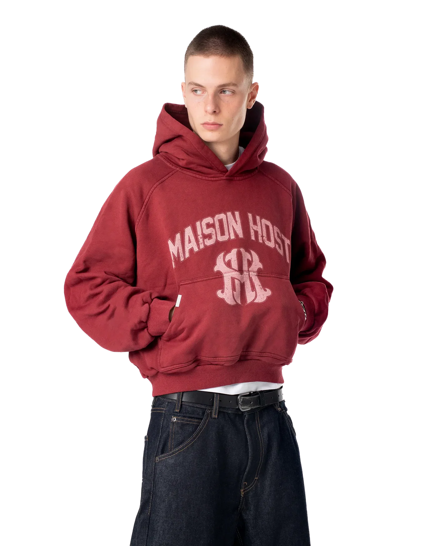 Host - Home Dyed Red Hoodie