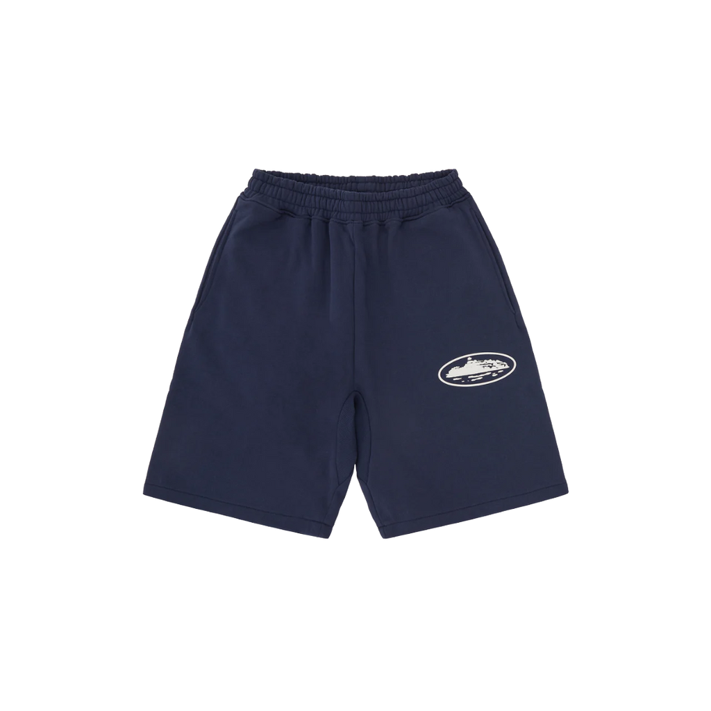 パンツ corteiz ALC PUFF SWEATSHORT NAVY Corteiz Island Puff Print Sweatshort Navy