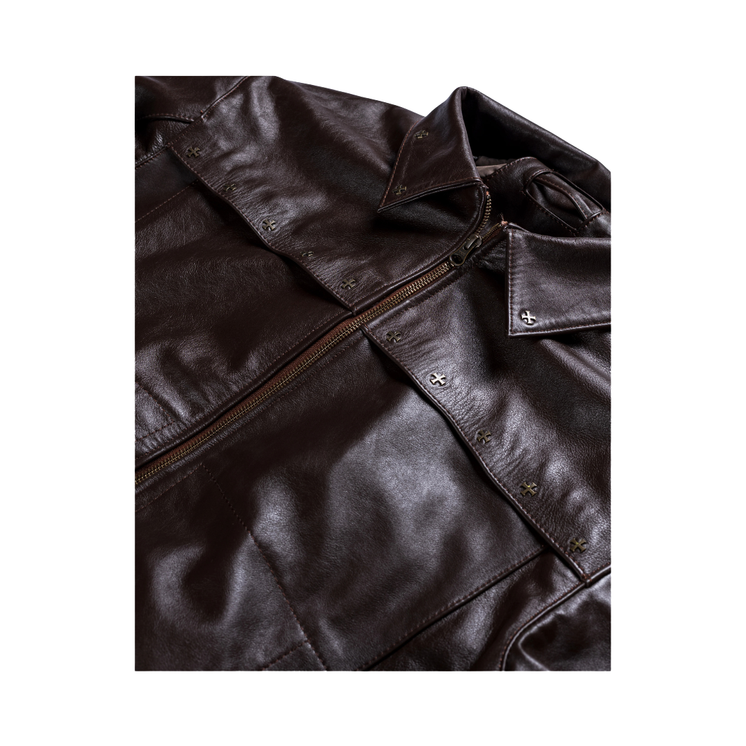 LVGN - Chocolate Leather Jacket