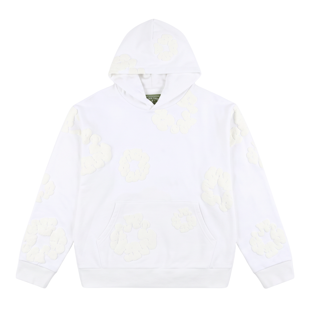 Denim Tears Mono Cotton Wreath Hoodie White