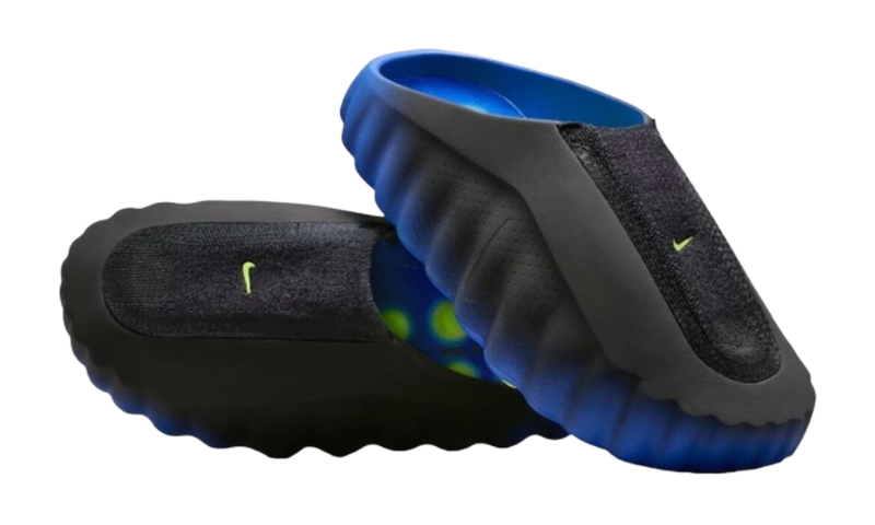Nike Mind 001 Flyknit Slide Hyper Royal Black