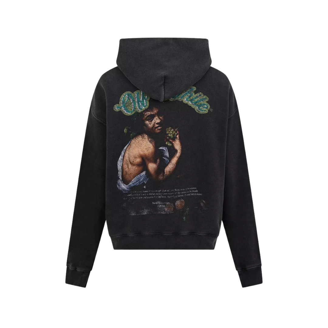 Off-White Bacchus Printed Hoodie Black