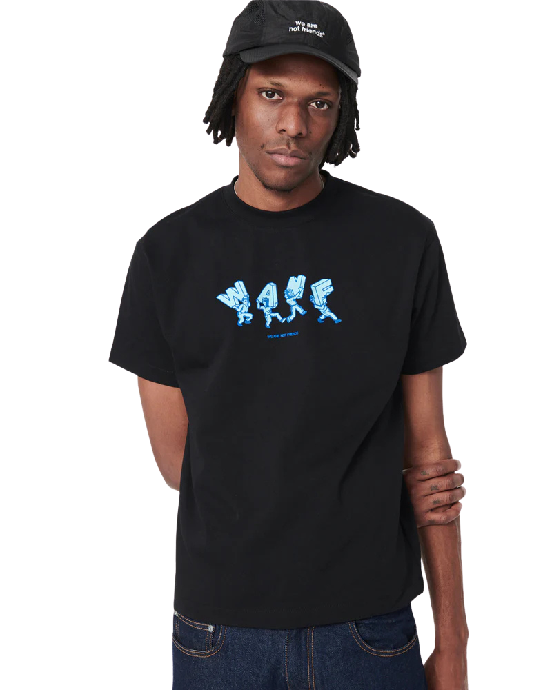 We Are Not Friends - Lettering WANF Black T-Shirt