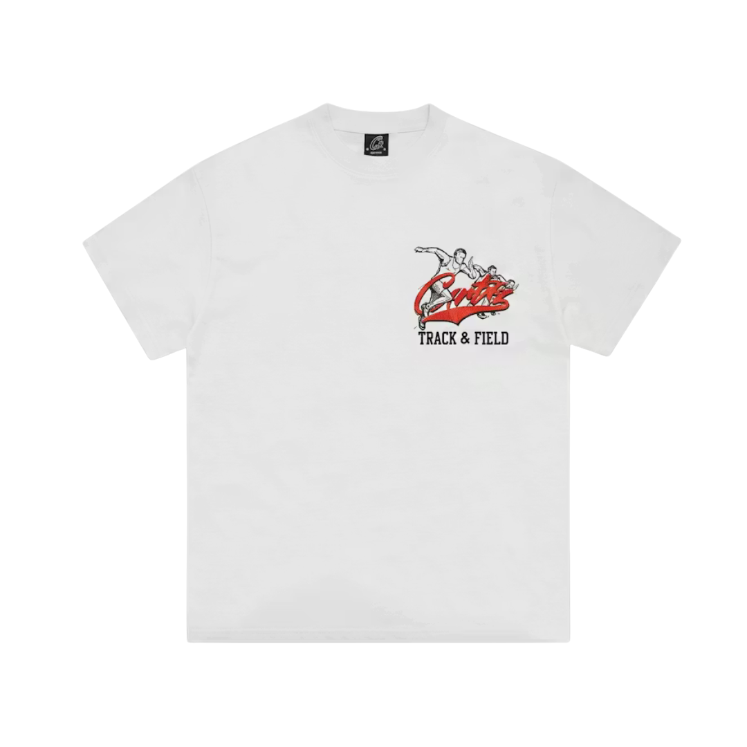 Corteiz Track and Field Tee White