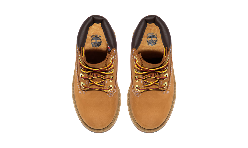 Timberland Premium 6 Inch Lace Up Waterproof Boot Wheat (Kids)