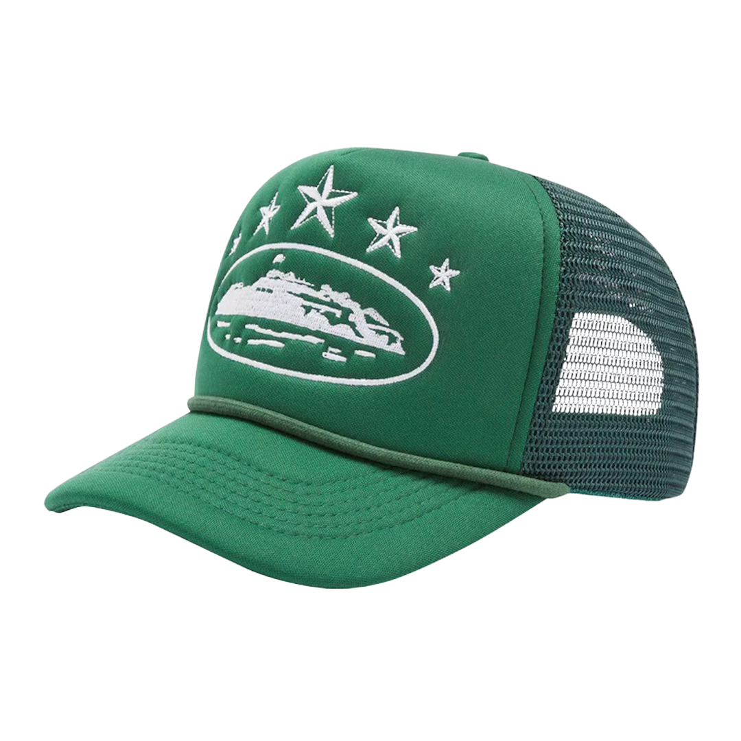 Corteiz 5 Starz Alcatraz Trucker Green