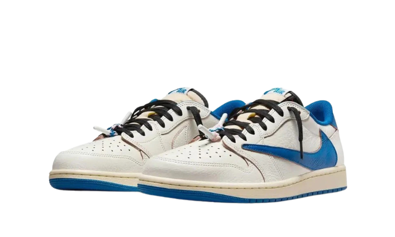 Jordan 1 Retro Low OG SP Fragment x Travis Scott Sail Military Blue