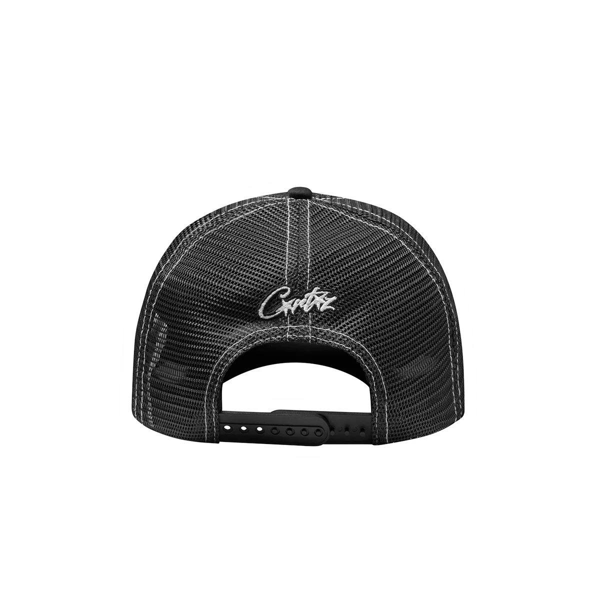 Corteiz Og Island Outline Trucker Hat Black