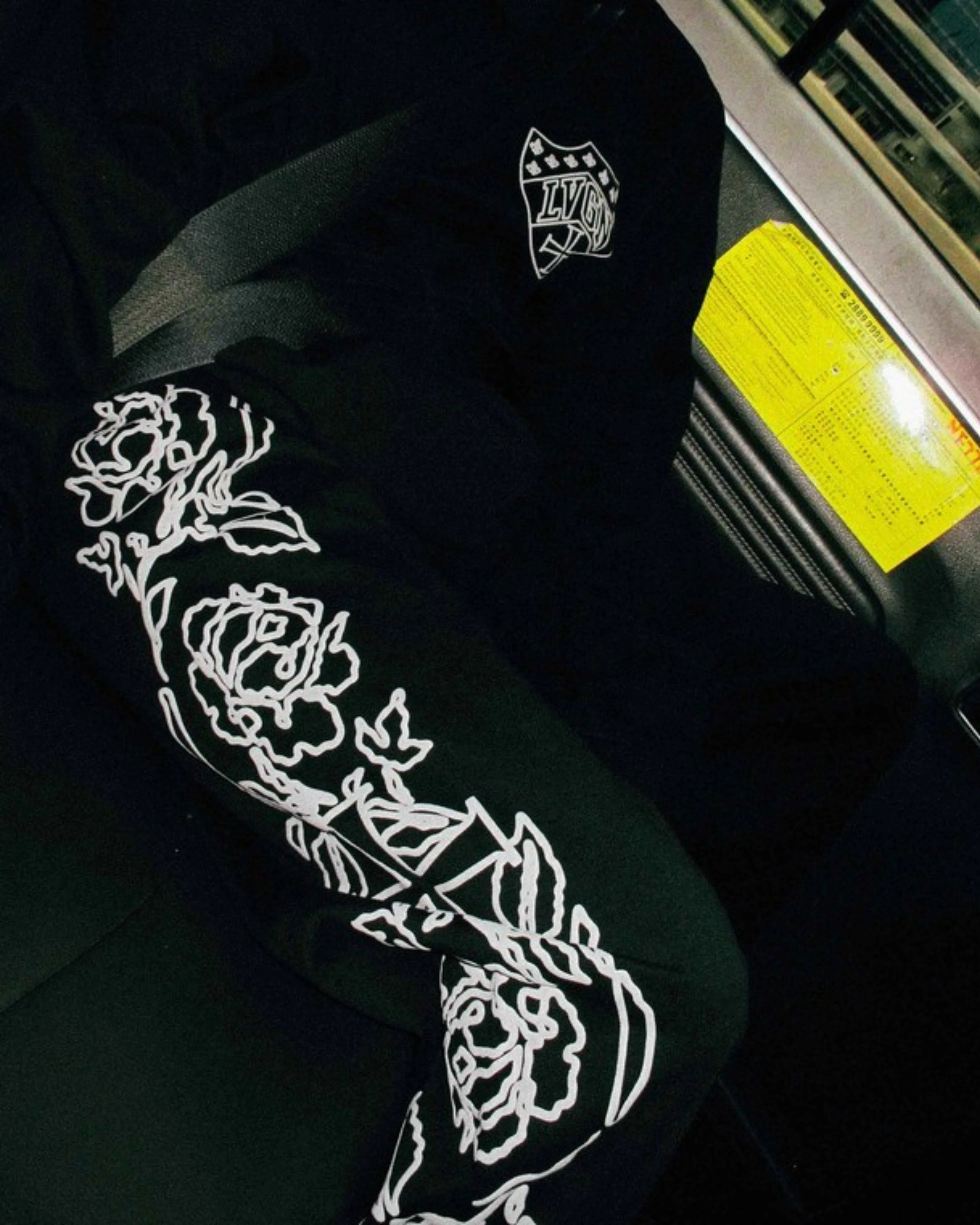 LVGN - Black Heraldic Sweatpant