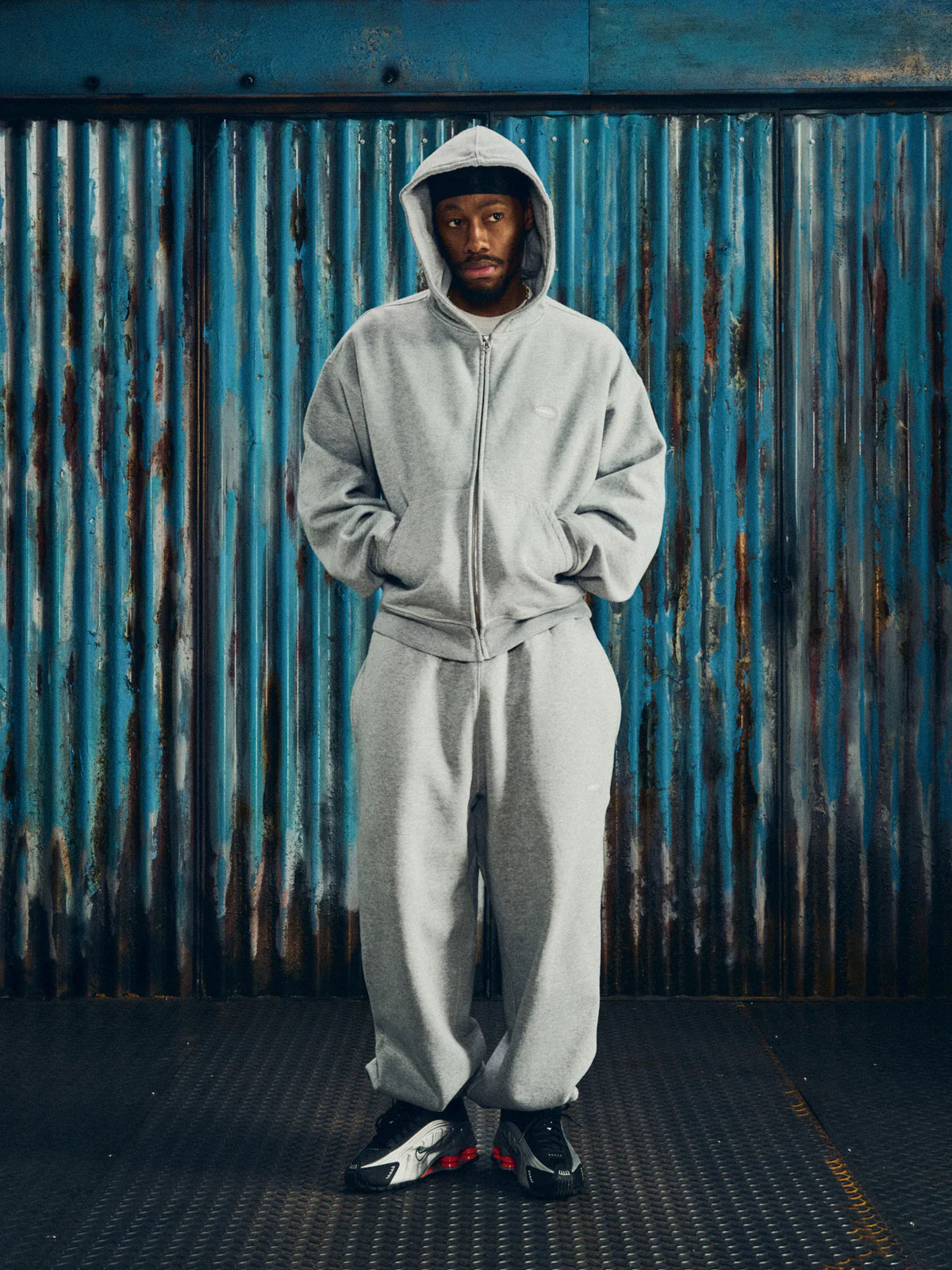 Corteiz Mini Island Zip Hoodie Heather Grey