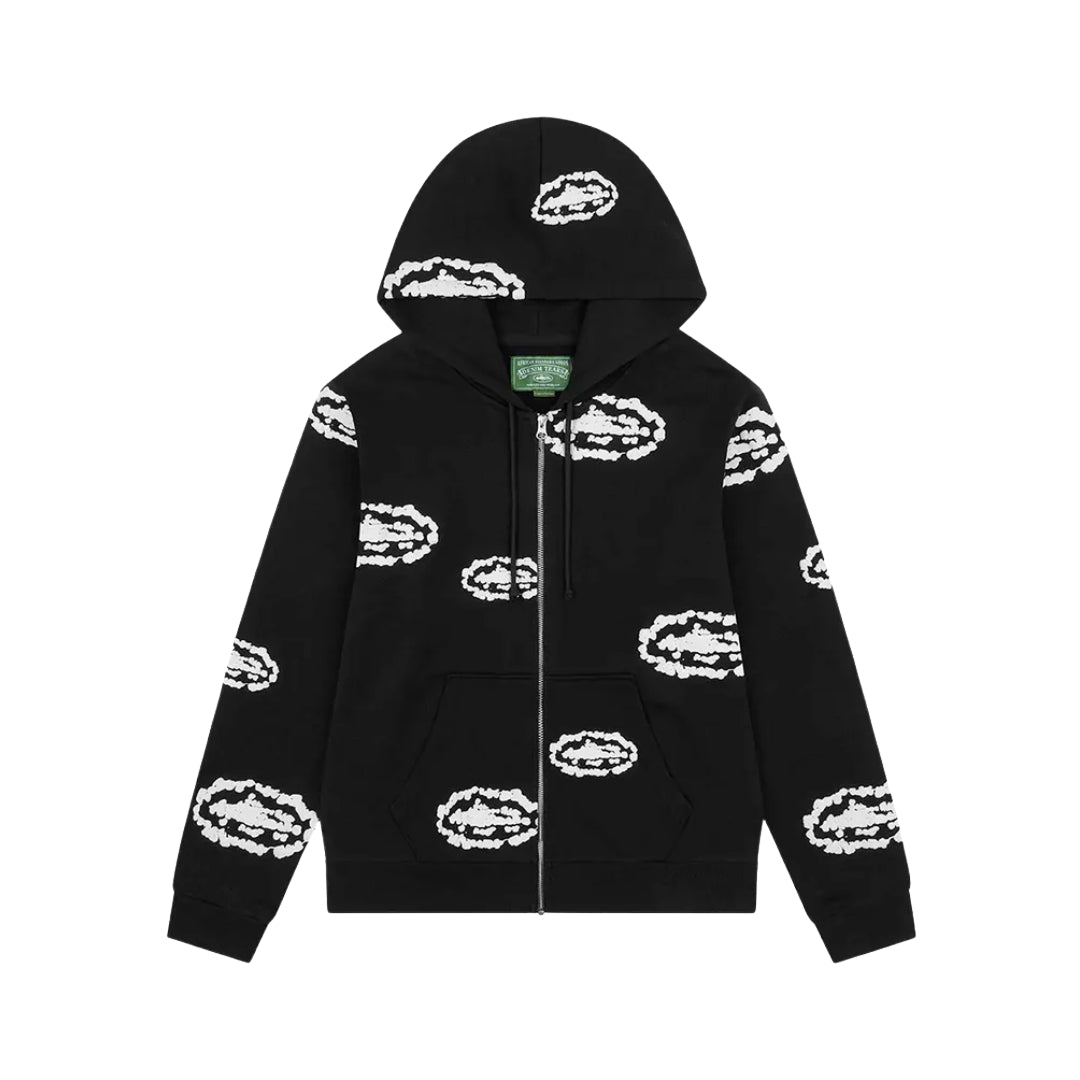 Corteiz x Denim Tears Cotton Wreath Black/White Set