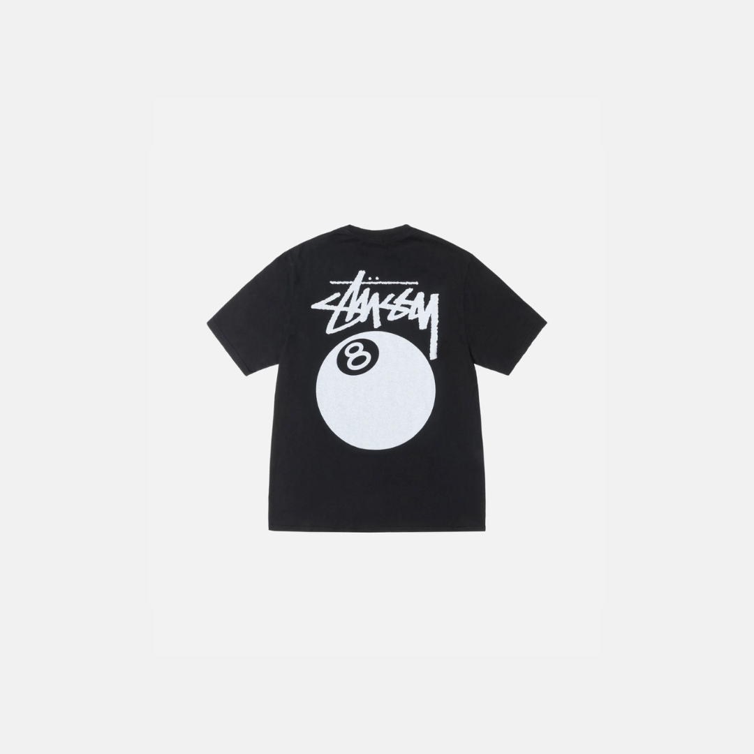 Stussy - 8 Ball Tee Pigment Dyed Black