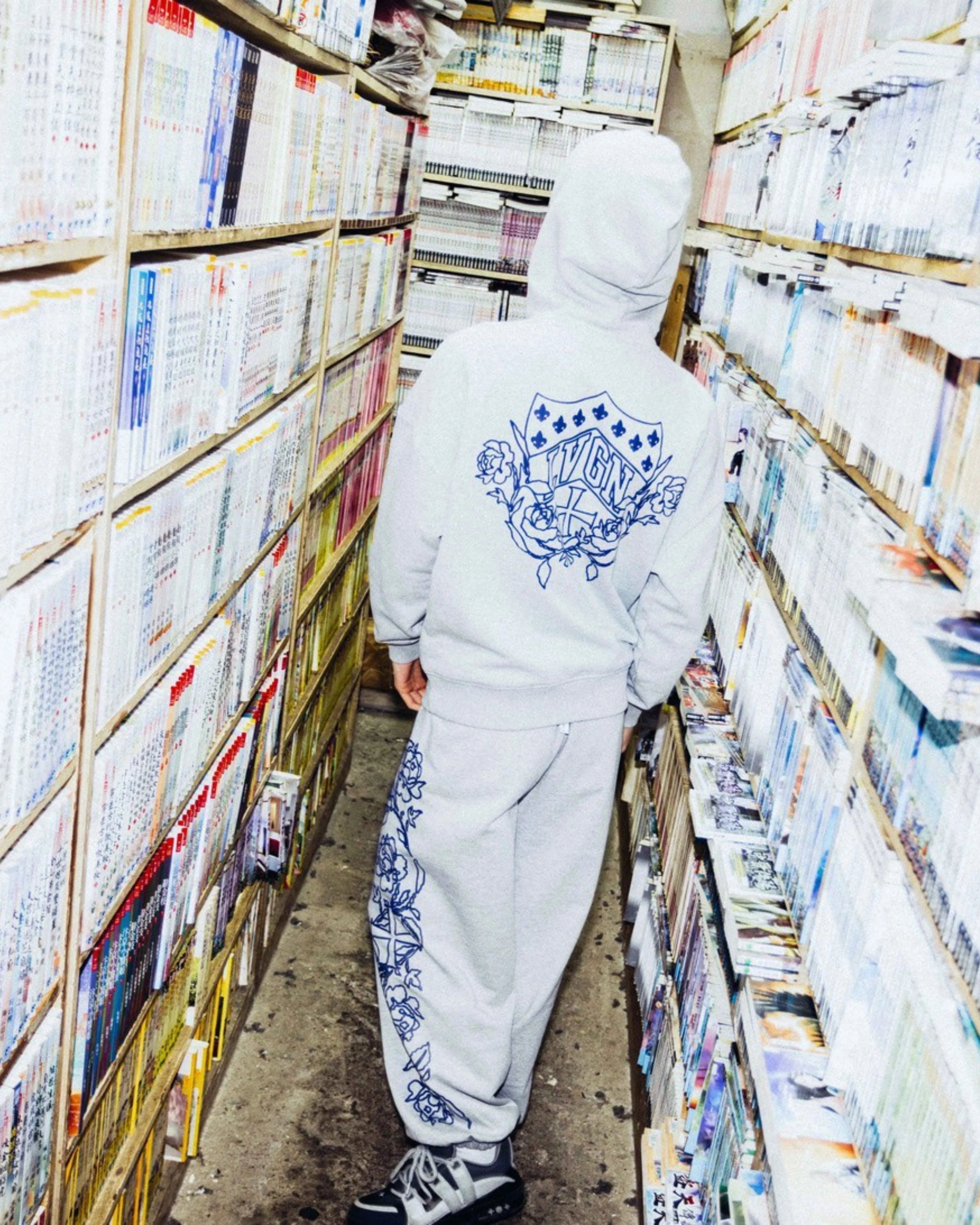 LVGN - Grey Heraldic Hoodie