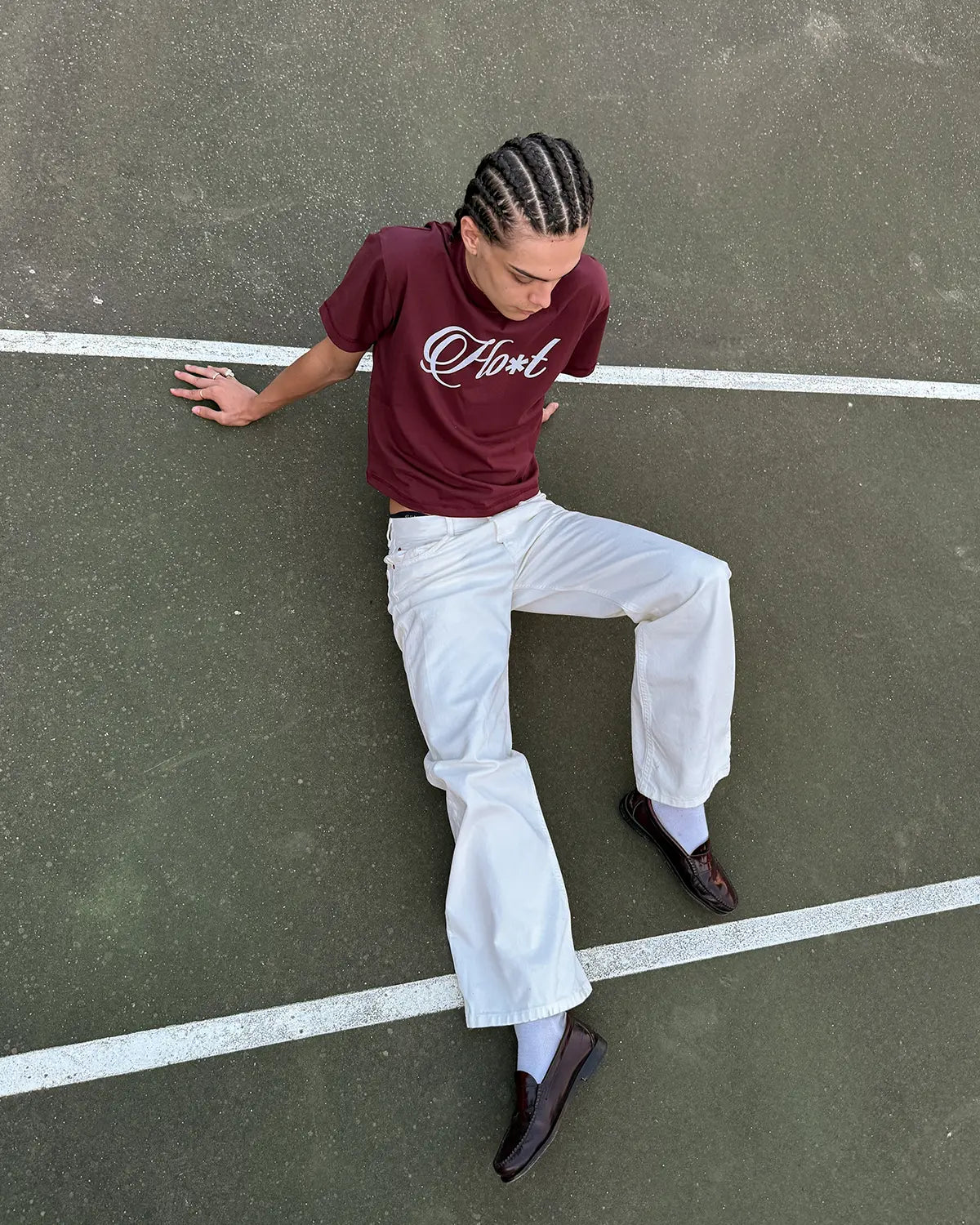 Host - Ho*t Burgundy Slim Tee