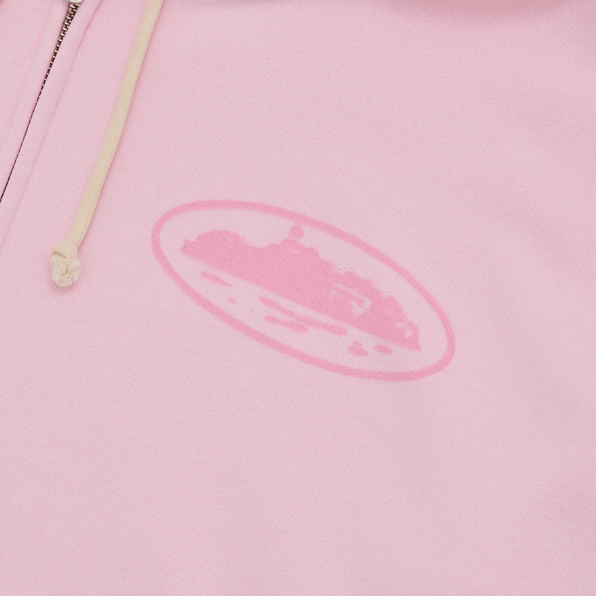 Corteiz Island Knockout Zip Hoodie Pink