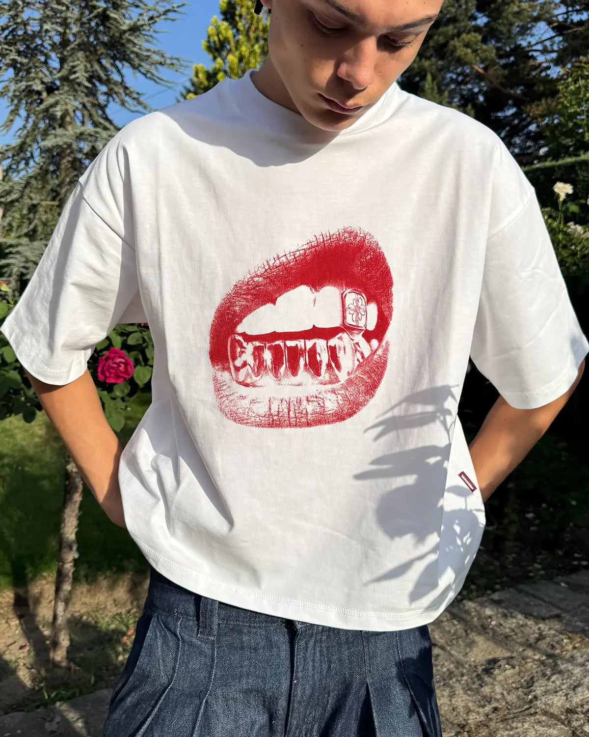 Host - Grillz White Tee