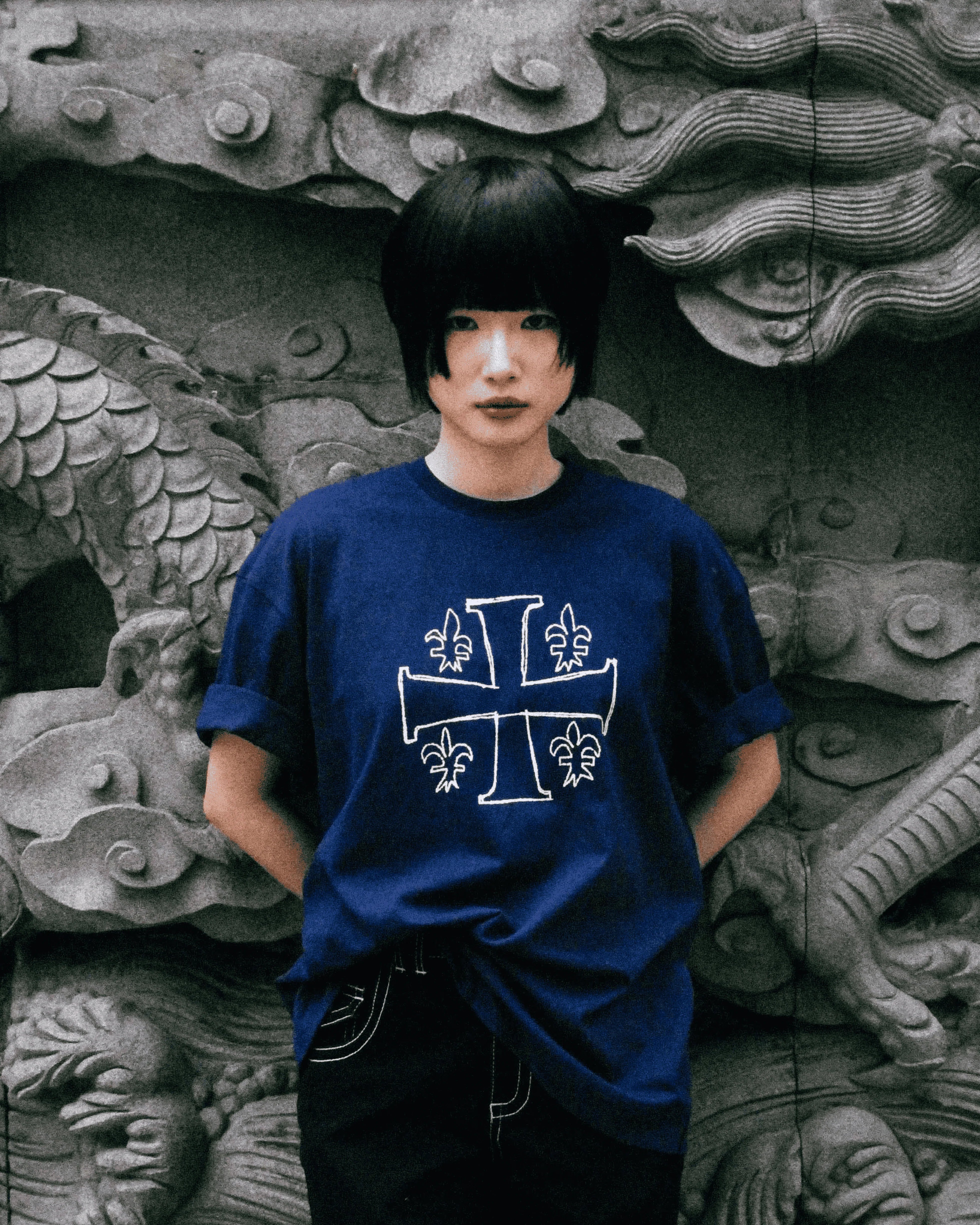 LVGN - Navy Sketch Tee