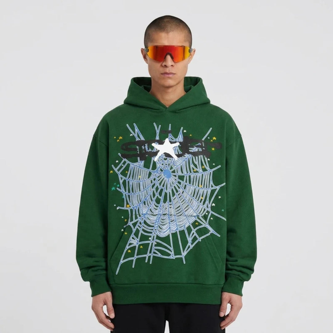 Sp5der Web Hoodie Hunter Green