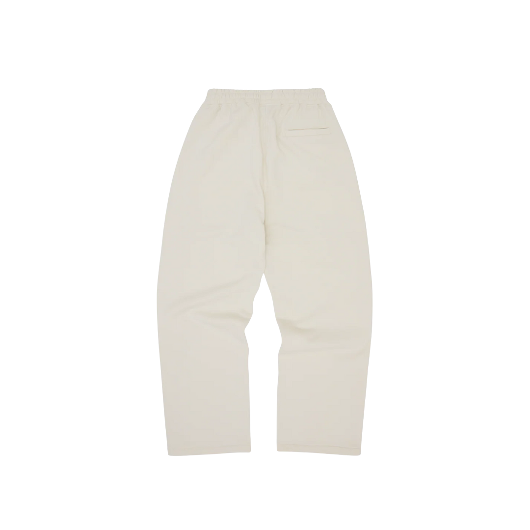 Corteiz Island Puff Print Open Hem Sweatpant Off White