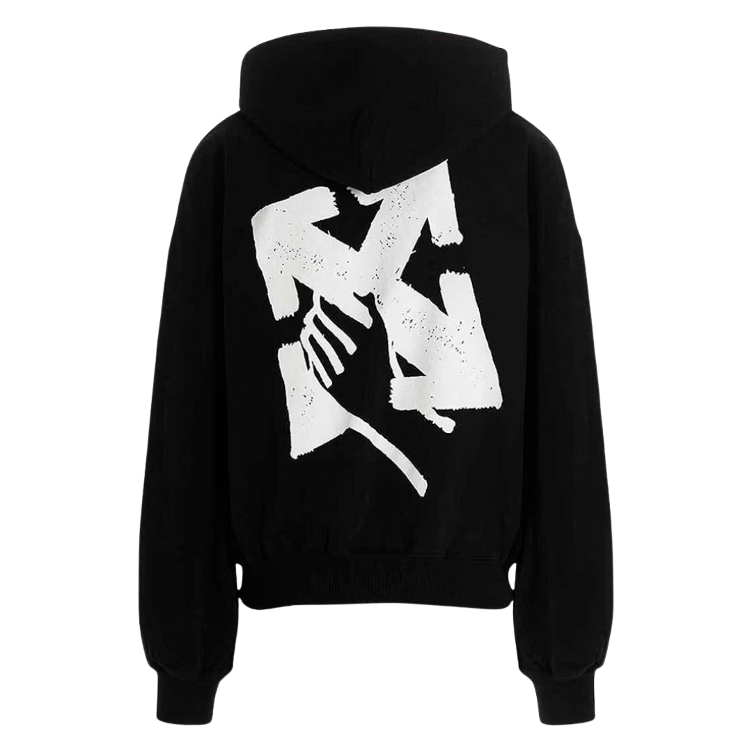 Off White - Hand Arrow Boxy Hoodie Black/White