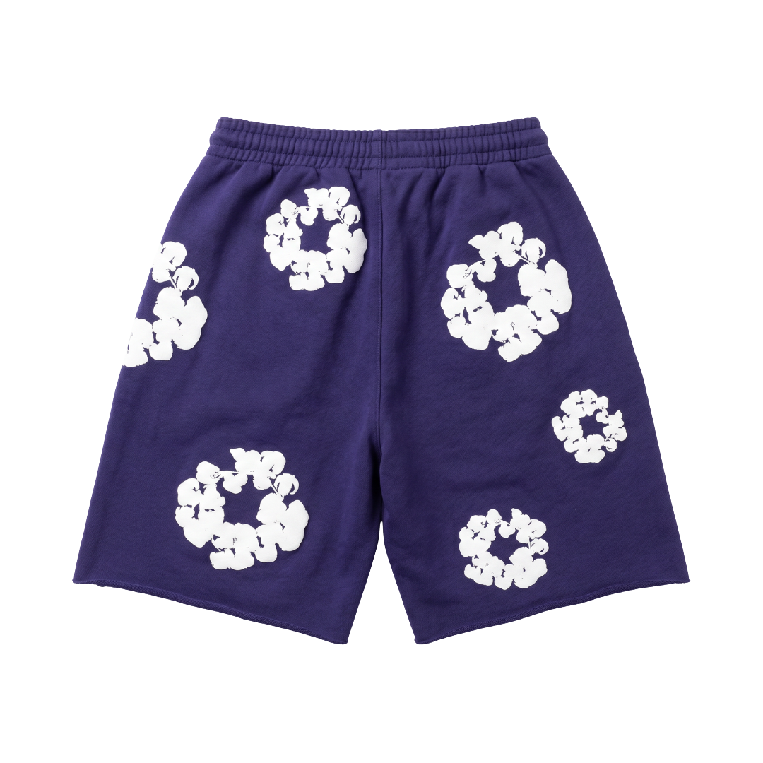 Denim Tears The Cotton Wreath Shorts Purple