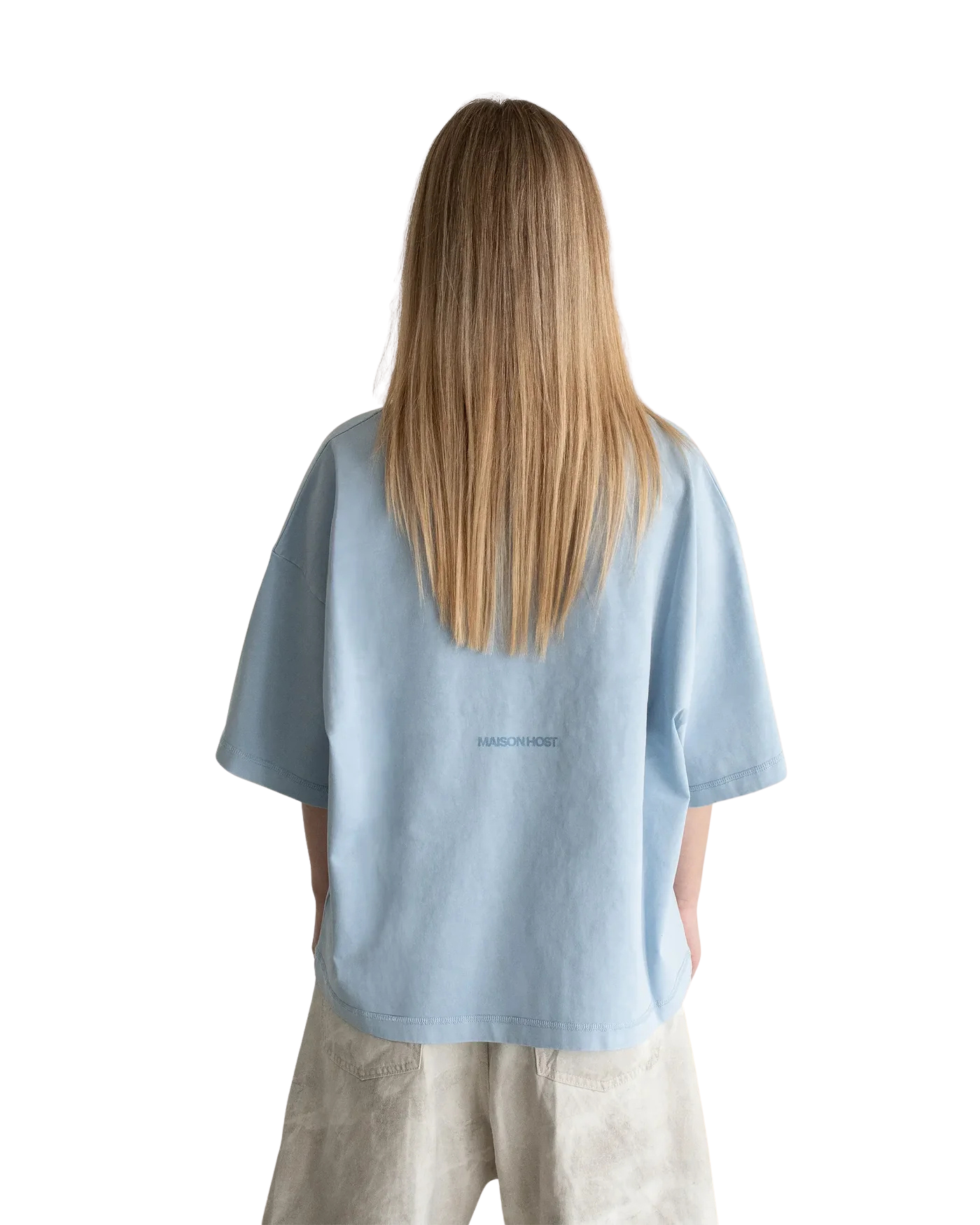 Host - Appliqué Dyed Blue Tee