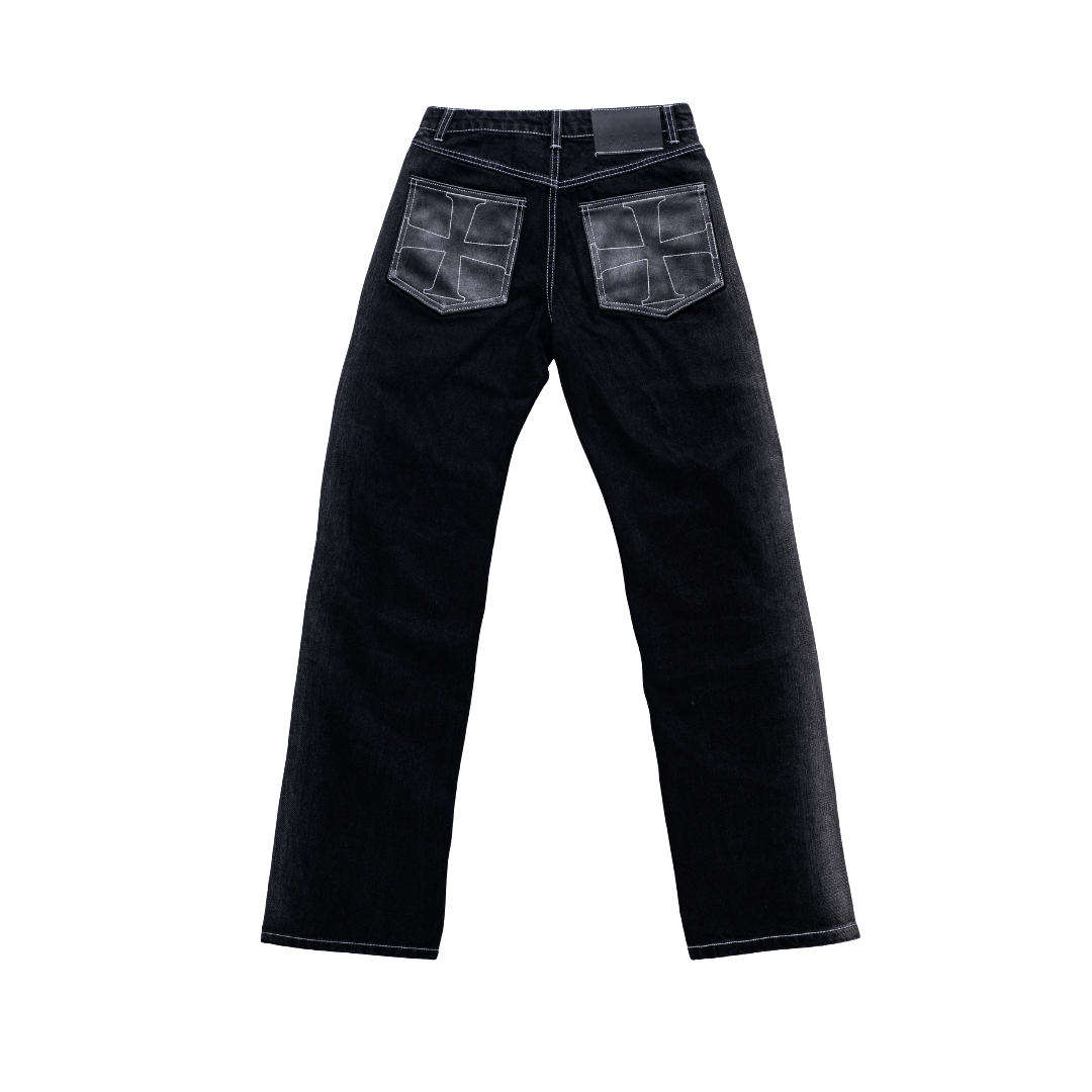 LVGN - Black Fade Cross Denim
