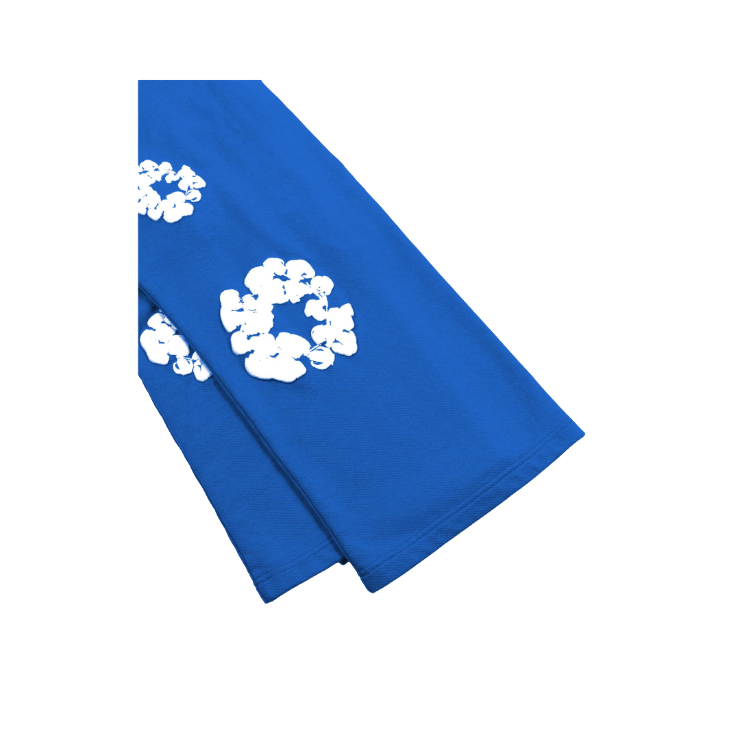 Denim Tears Cotton Wreath Baggy Blue Sweatpants
