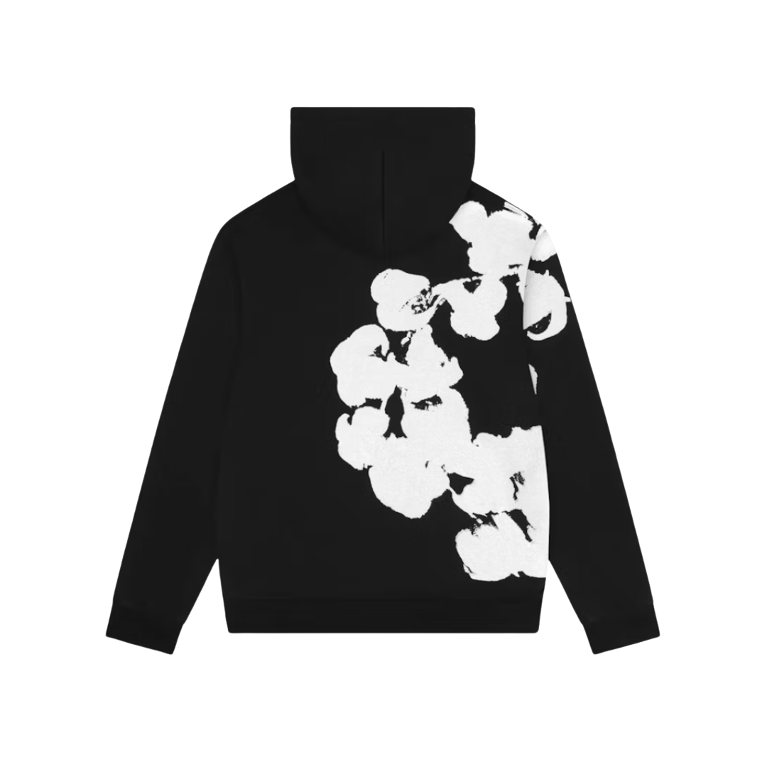 Denim Tears Big Cotton Wreath Sweatshirt Black