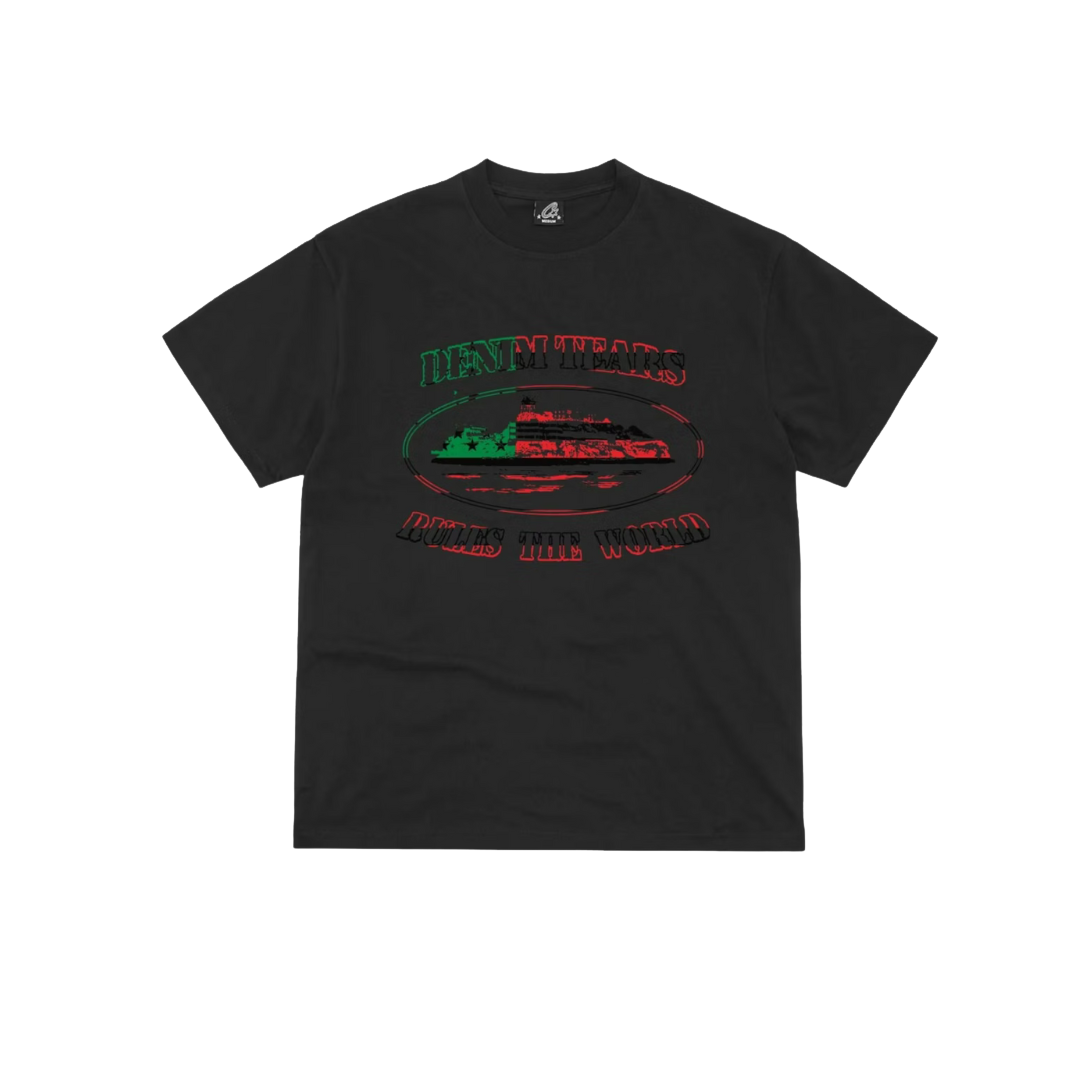 Corteiz x Denim Tears Cortears Og Alcatraz Tee Black