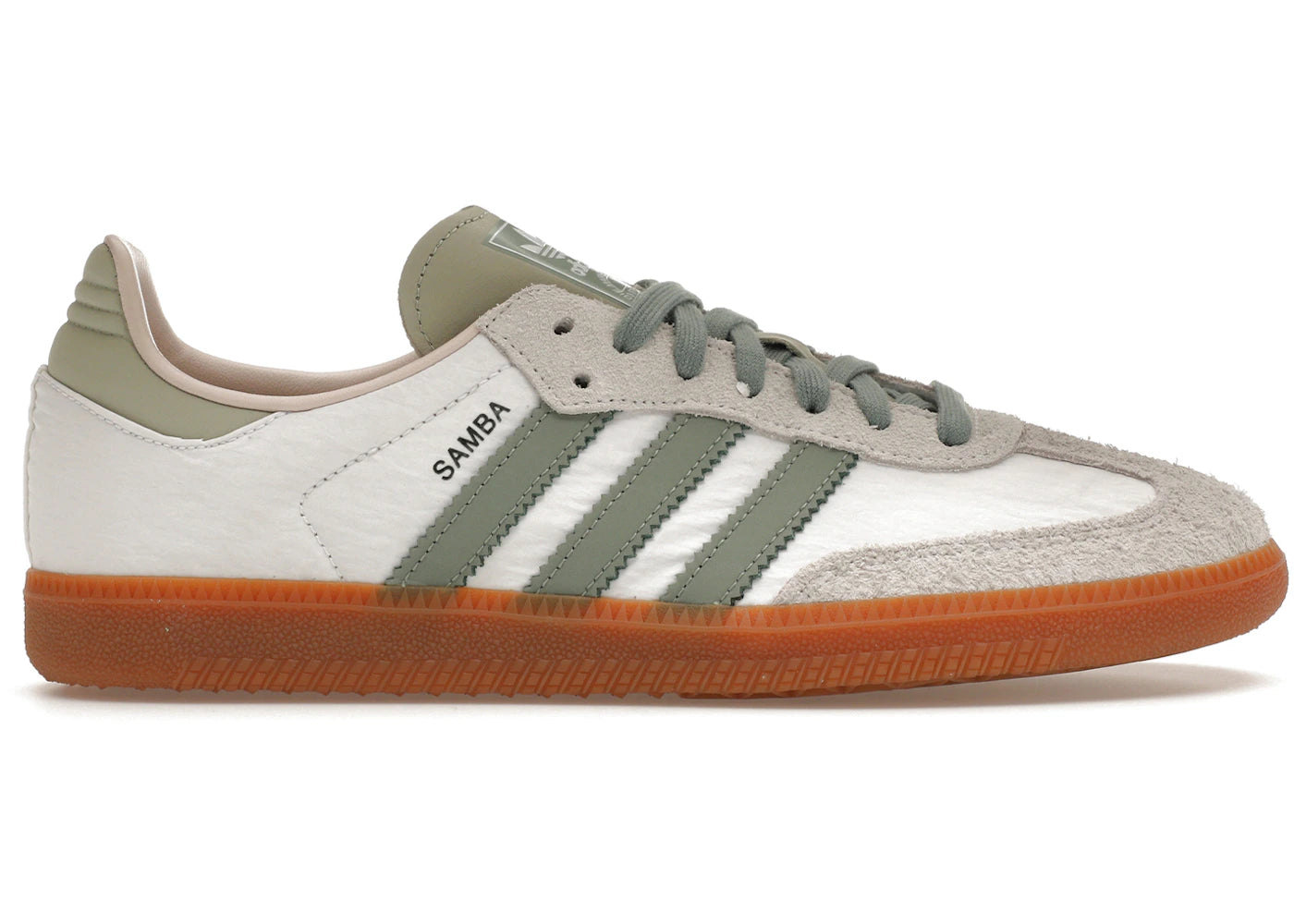 adidas Samba OG en plateado, blanco roto, verde y malva (de mujer)