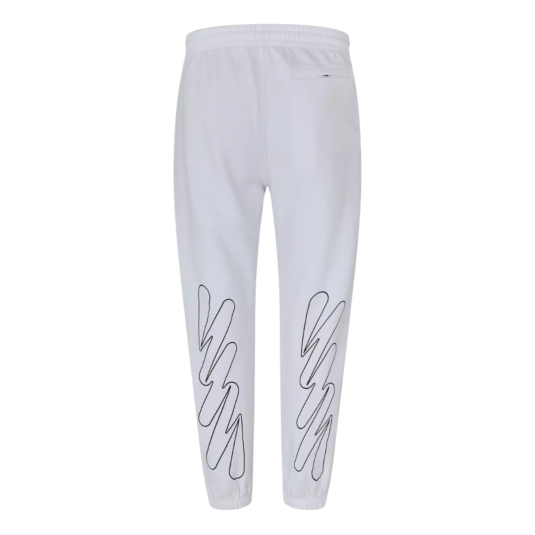 Off White - Wave Swap Logo Print Slim Fit Joggers