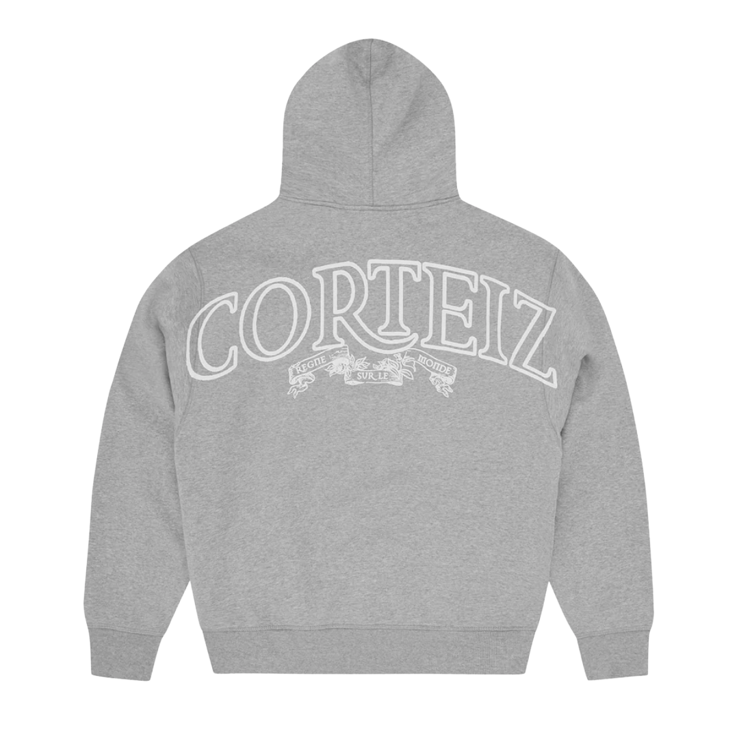 Corteiz Superior Royale Zip Hoodie Heather Grey