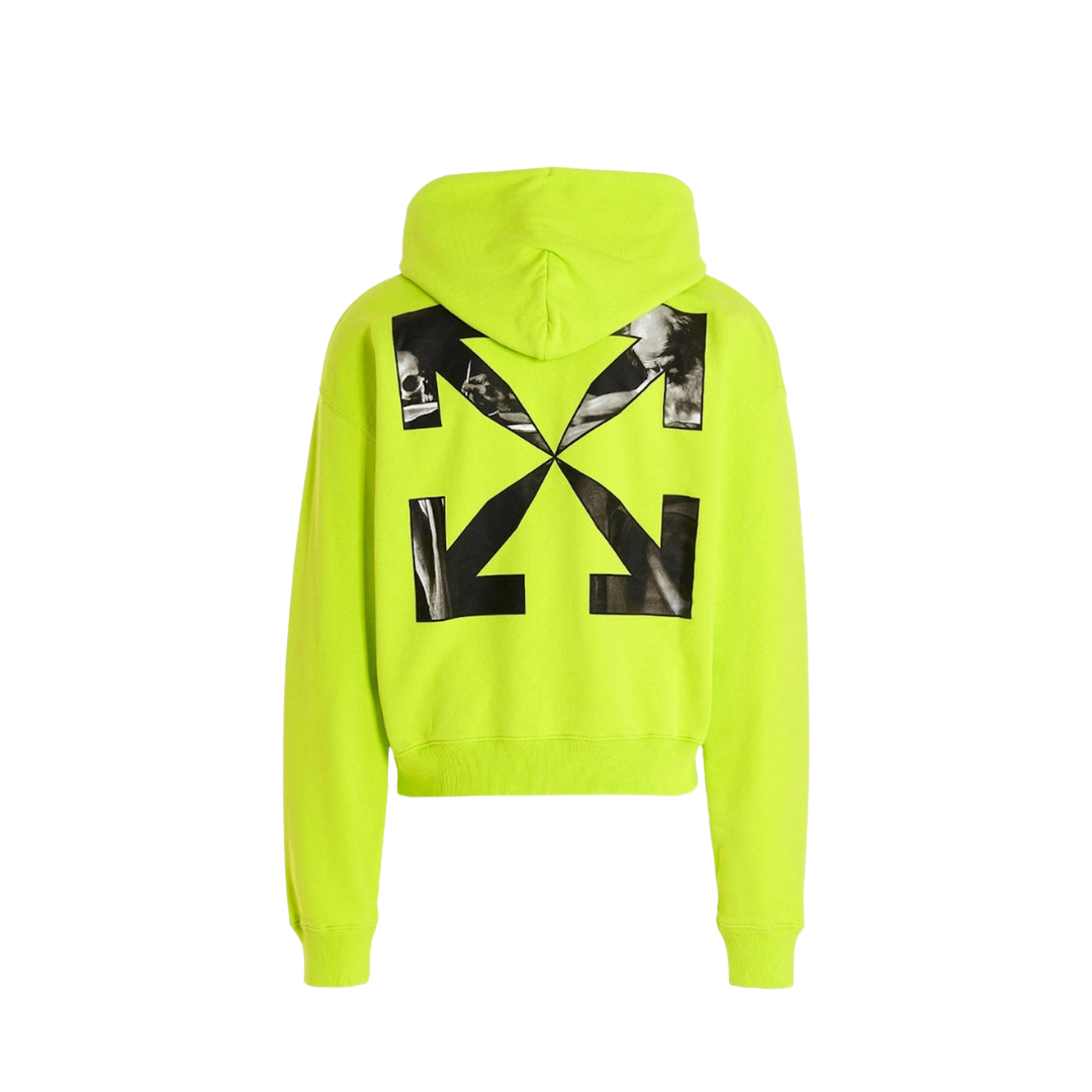 Off White Caravaggio Over Hoodie Lime