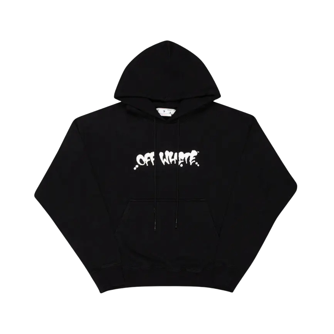 Off White - Neen Logo Skate Hoodie "Black/Orange"