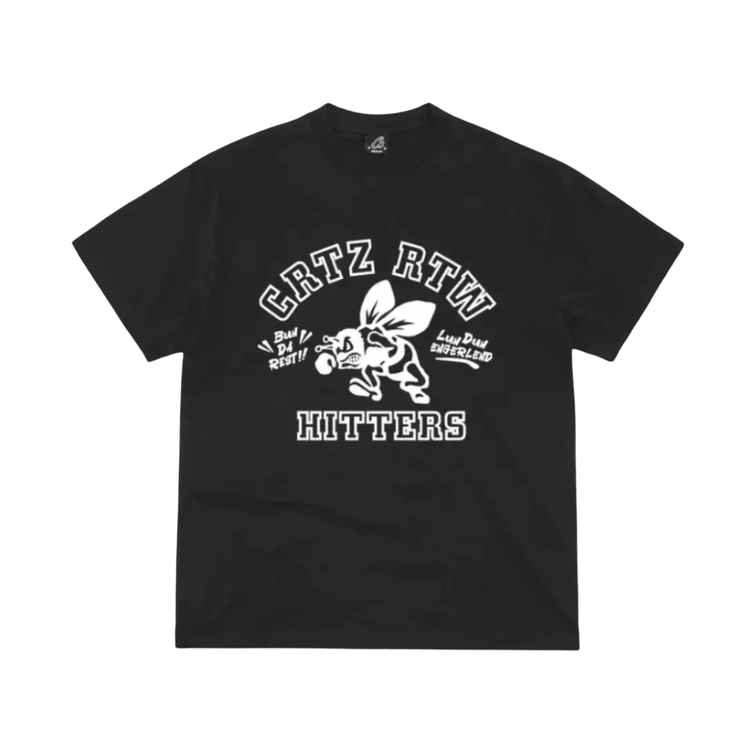 Corteiz The Hitters Tee Black