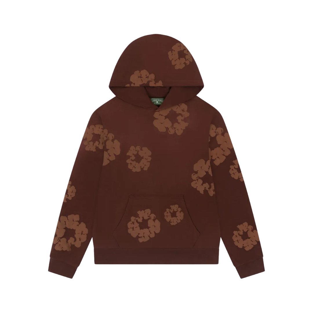 Denim Tears Mono Cotton Wreath Hoodie Brown