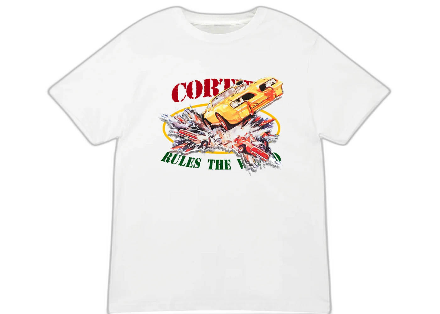 Corteiz Car Crash Tee White