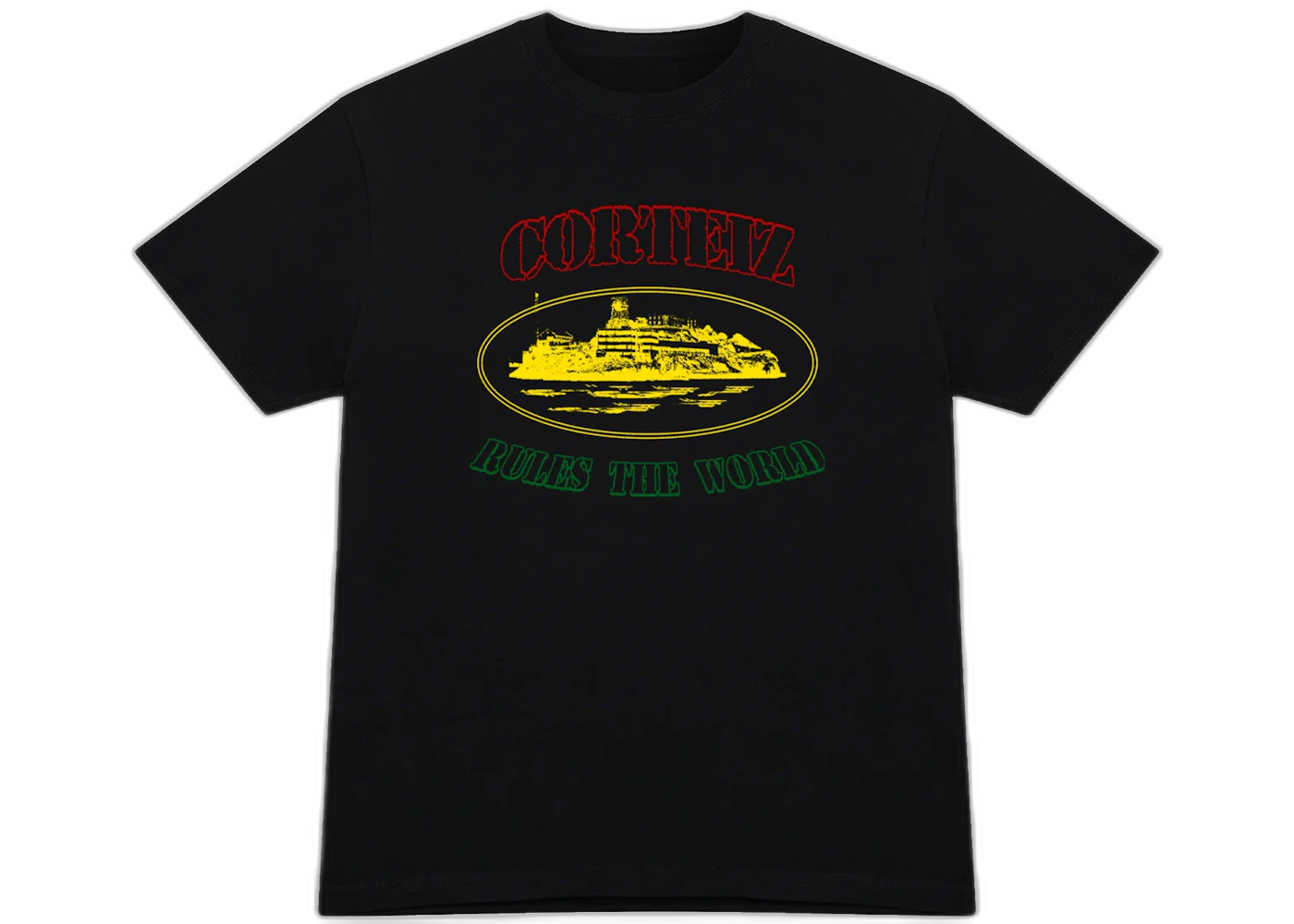 Corteiz Og Carni Alcatraz Tee Black