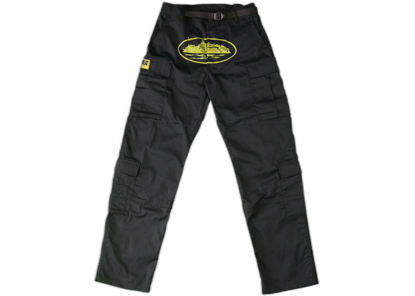 Corteiz Yella Guerillaz Cargos Black Yellow