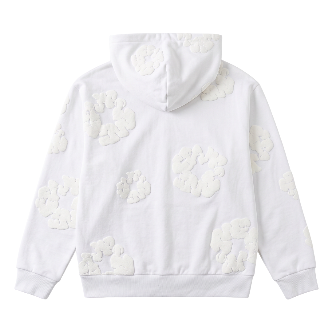 Denim Tears Mono Cotton Wreath Hoodie White