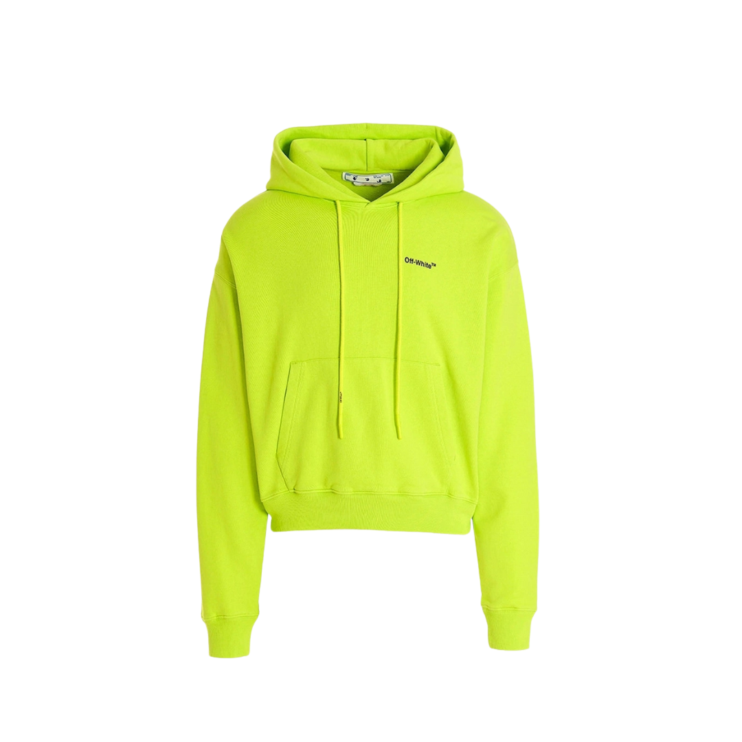 Off White Caravaggio Over Hoodie Lime