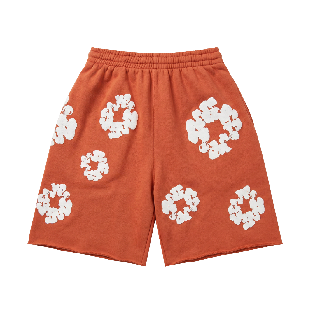 Denim Tears The Cotton Wreath Shorts Orange