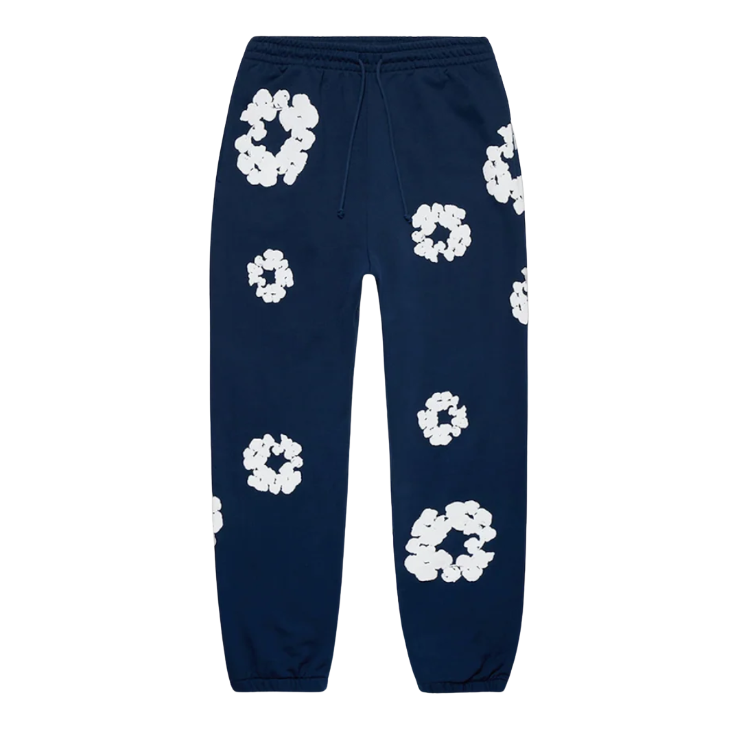 Denim Tears Cotton Wreath Sweatpants Navy